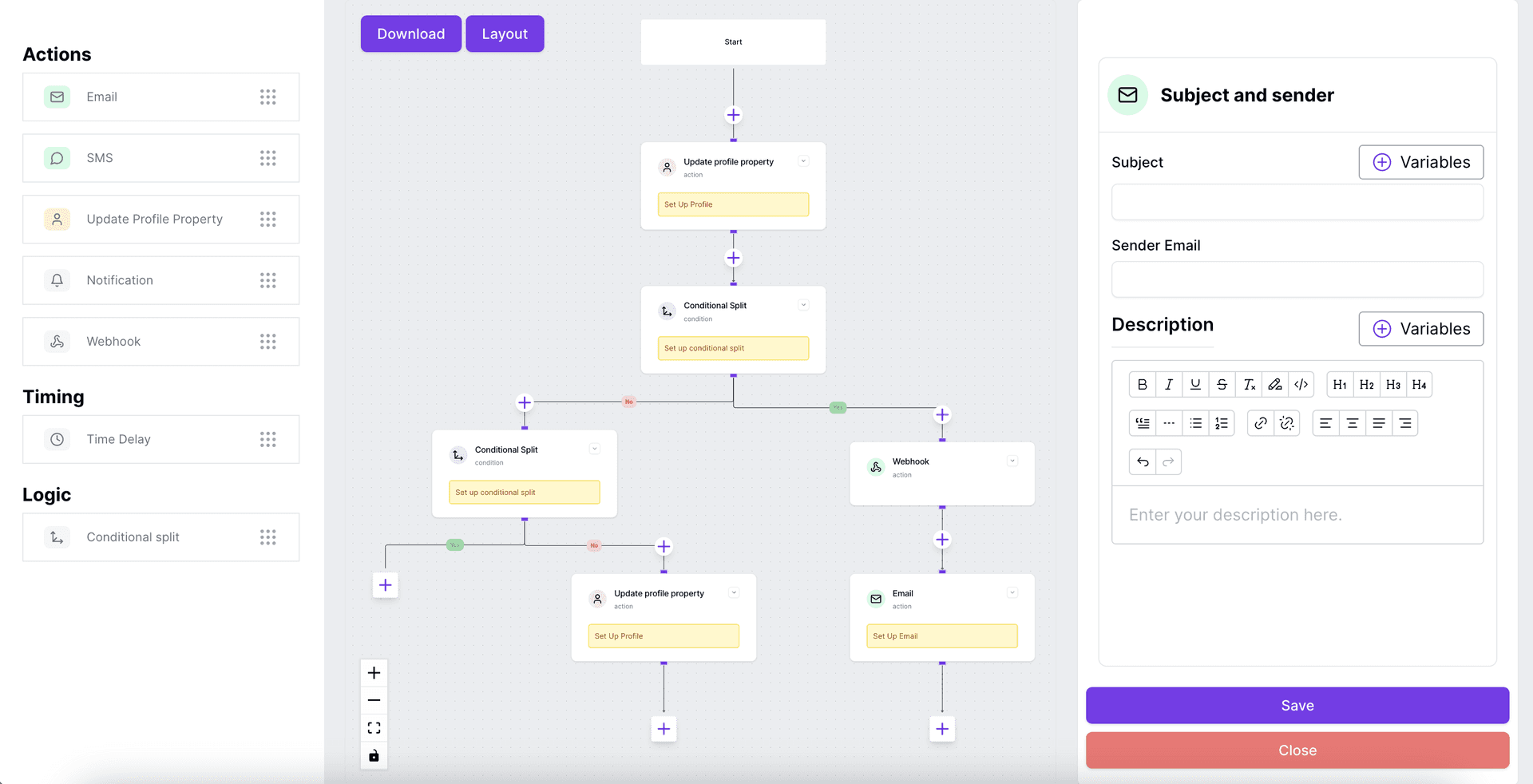 Visual Flow | React Flow Ready to Use templates | React Flow Examples ...